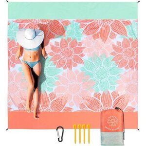 Beach Blanket Waterproof Sandproof Extra Large Beach Mat for 1-8 Adults